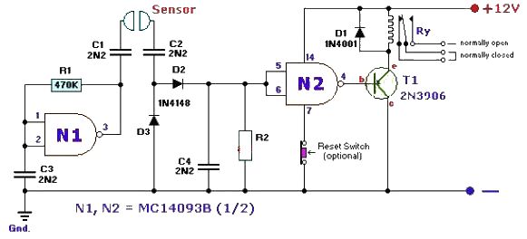 Fluid lever sensor circuit design using ac signal