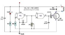 MC14093 pulse width modulation controller circuit design
