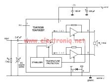 TDA7052 audio amplifier circuit diagram electronic project