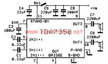 TDA7350 power amplifier circuit design stereo